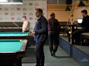 Чемпионат Беларуси по бильярдному спорту. Мужчины 50 +. Фоторепортаж.